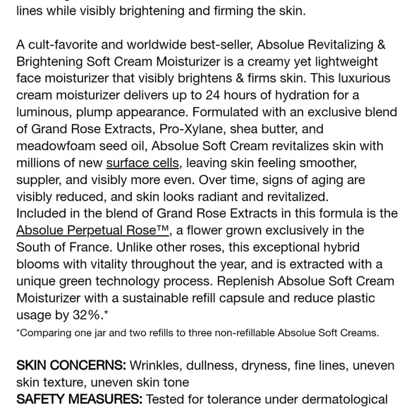 Lancome Absolue Soft Cream Moisturizer